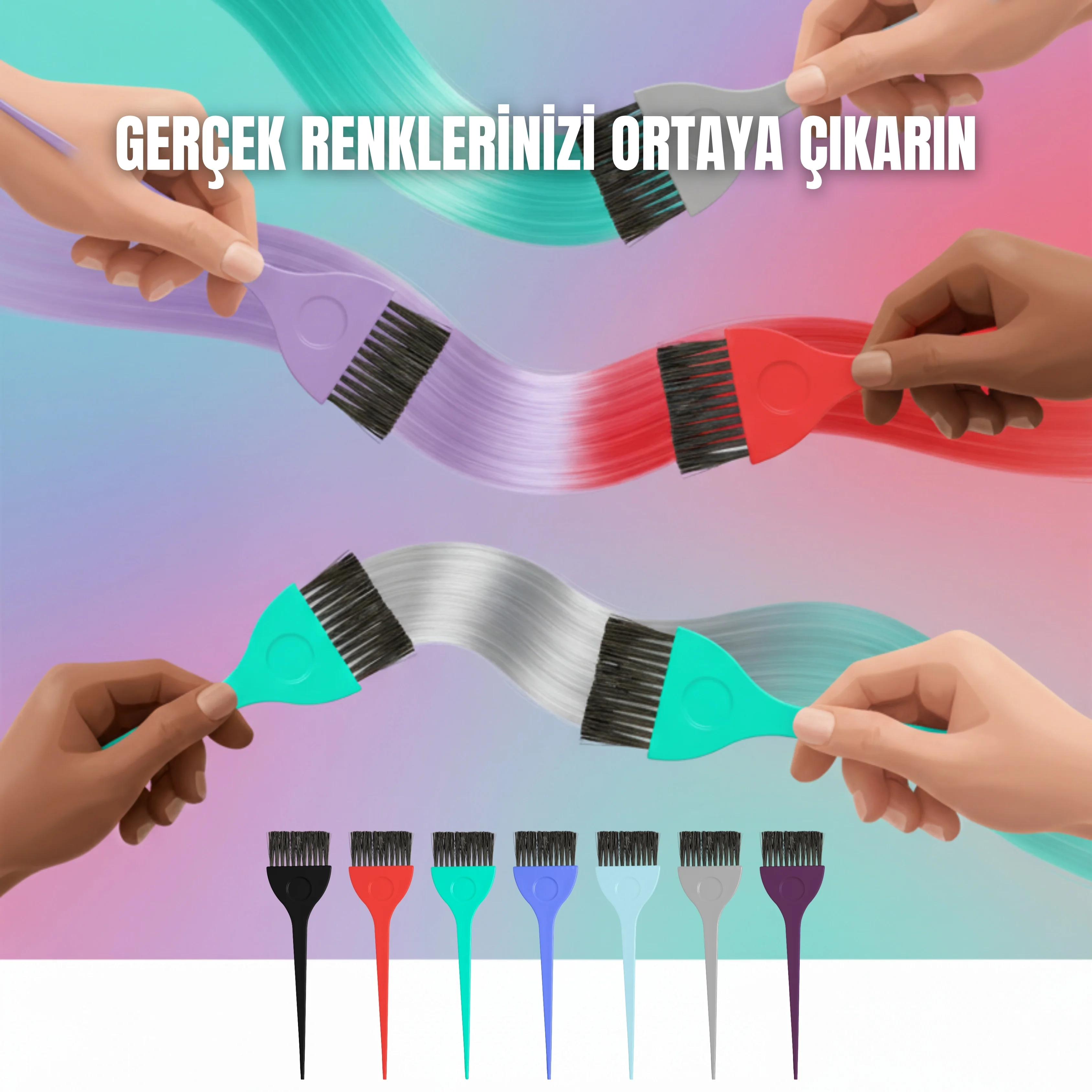 Professional Büyük Saç Boya Fırçası